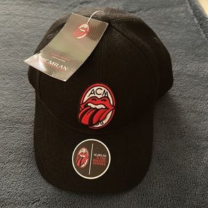 AC Milan x Rolling Stones Collab - Unisex Hat - Black and Red